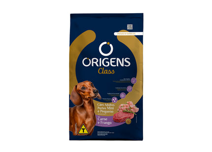 Ração Seca Origens Class Mini/Pequeno Carne e Frango