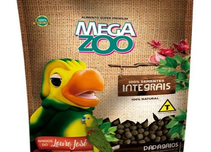 Ração Seca Mega Zoo Extr Papag Inte para Papagaios