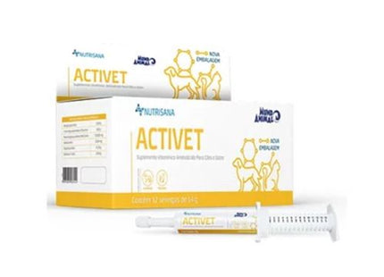 Suplemento Vitamínico Mundo Animal Nutrisana Activet 14g para Cães e Gatos