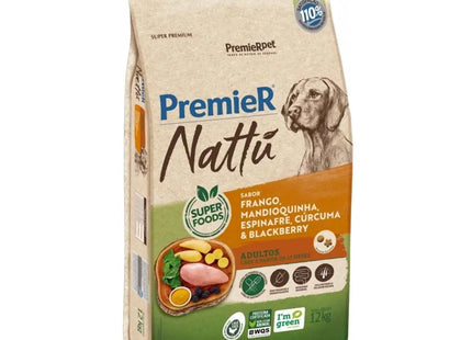 Ração Seca Premier Nattu Mandioquinha para Cachorros Adultos