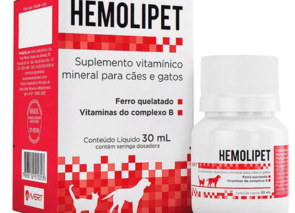 Hemolipet Solução Oral 30 ml (Suplemento Nutricional Avert)