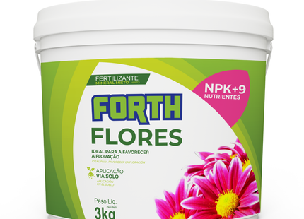 Forth Flores — Fertilizante para Flores (3 kg / 400 g / Líquido 60 mL)