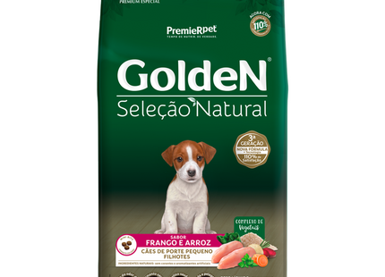 Ração Seca Golden Seleção Natural para Cachorros Filhotes de Porte Pequeno