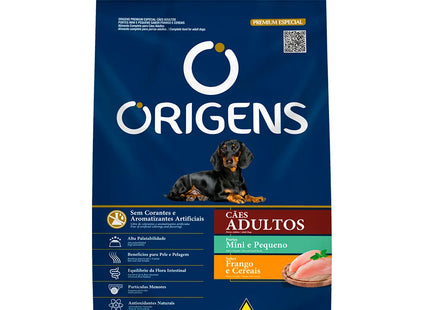 Ração Origens Premium Especial Adulto Mini e Pequeno – Frango e Cereais