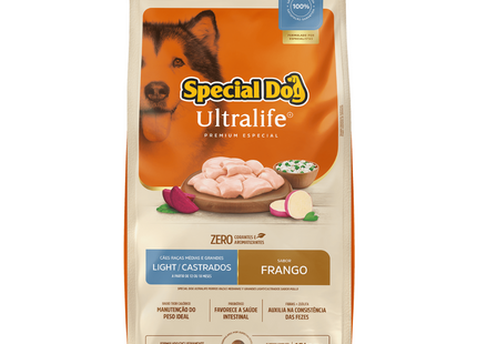Ração Seca Special Dog Ultralife Light para Cachorros de Porte Médio e Grande