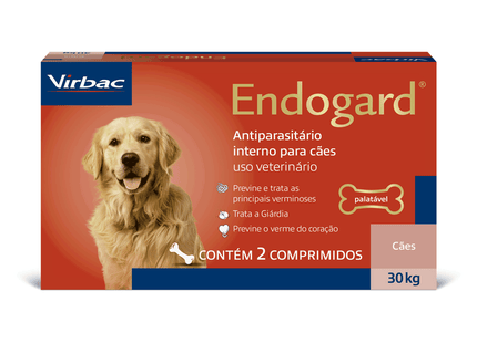 Endogard 30 kg – Vermífugo Interno para Cães até 30 kg