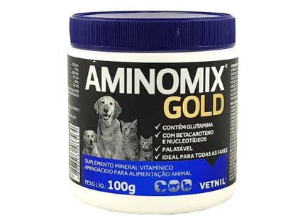 Imagem do produto Suplemento Alimentar Aminomix Gold para Cachorros e Gatos, tipo Suplemento Alimentar, marca Aminomix Gold.