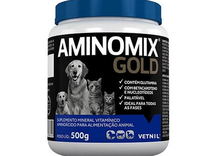 Imagem do produto Suplemento Alimentar Aminomix Gold para Todos os Portes, tipo Suplemento Alimentar, marca Aminomix Gold.
