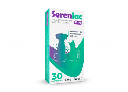 Imagem do produto Antidepressivo Avert Serenlac 75mg para Cães e Gatos, tipo Antidepressivo, marca Avert.