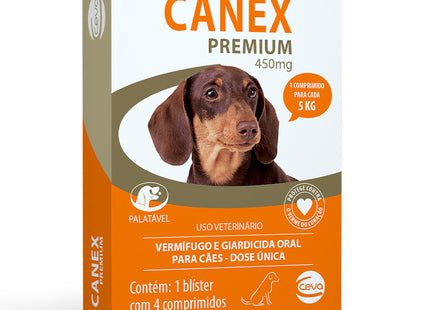 Imagem do produto Antiparasitário Interno Canex Premium 450mg para Cachorro, tipo Antiparasitário Interno, marca Canex.