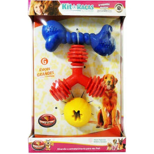 Mordedor Furacão Pet Galho Borracha Maciço Grande para Cachorros