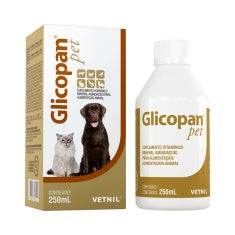 Imagem do produto Suplemento Alimentar Glicopan Pet para Cachorros e Gatos, tipo Suplemento Alimentar, marca Glicopan Pet.