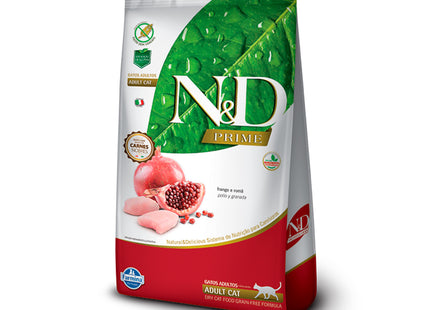 Imagem do produto Ração Seca N&D Prime Feline Frango para Gatos Adultos, tipo Ração Seca, marca N&D.