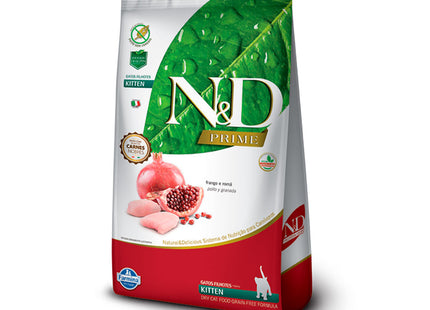 Imagem do produto Ração Seca N&D Prime Feline Frango para Gatos Filhotes, tipo Ração Seca, marca N&D.