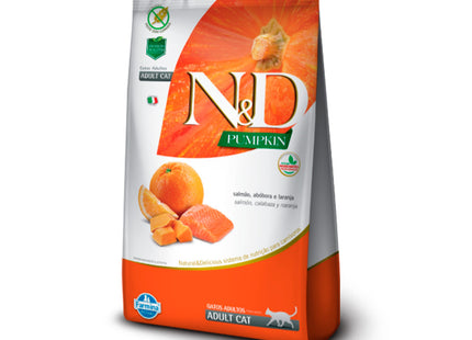 Imagem do produto Ração Seca N&D Pumpkin Salmão para Gatos Adultos, tipo Ração Seca, marca N&D.
