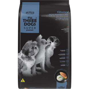 Imagem do produto Ração Seca Three Dogs Original para Cachorros Filhotes de Porte Pequeno, tipo Ração Seca, marca Three Dogs.