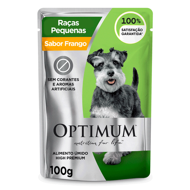 Sachê Optimum Dog Adult Raças Pequenas Frango