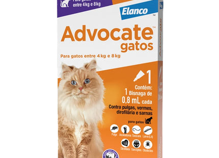 Advocate Gatos 0,8 ml (4‑8 kg)