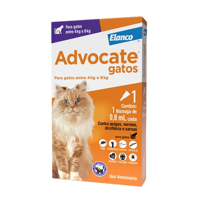 Advocate Gatos 0,8 ml (4‑8 kg)