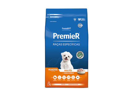 Ração Seca Premier para Cachorros Filhotes da Raça Maltês