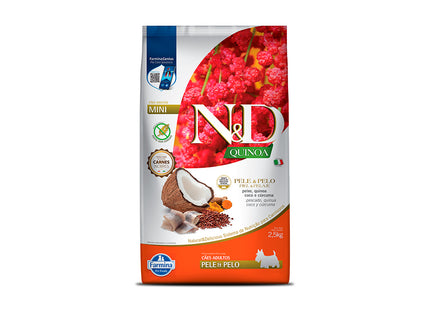 Ração N&D Canine Quinoa Adult Skin & Coat Peixe