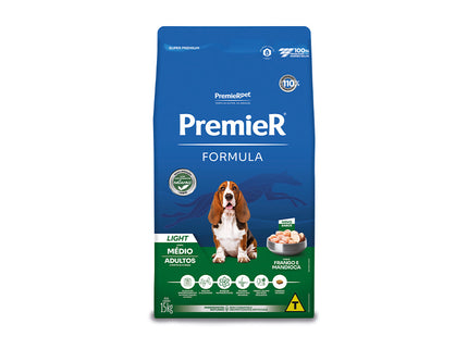 Ração Seca Premier Light para Cachorros Adultos de Porte Médio