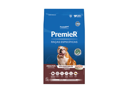 Ração Seca Premier para Cachorros Adultos da Raça Bulldog