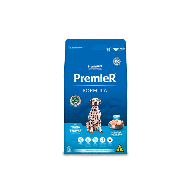 Ração Seca Premier Formula para Cachorros Adultos de Raças Médias