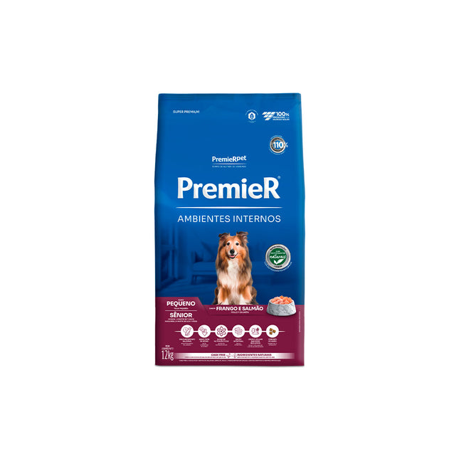 Ração Seca Premier Ambientes Internos para Cachorros Sênior