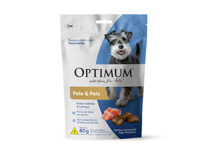 Petisco Optimum Dog Pele e Pelo