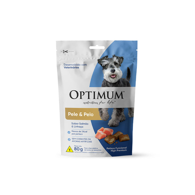 Petisco Optimum Dog Pele e Pelo