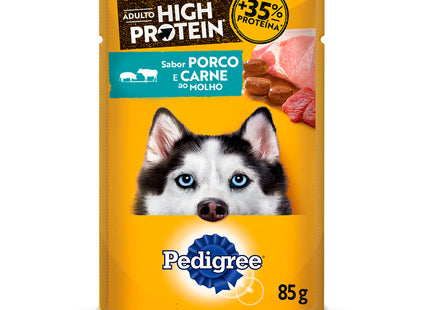 Pedigree Sachê High Protein Adulto Porco & Carne 85 g