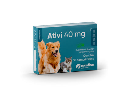 Suplemento Ativi Cart 40 mg para Cães e Gatos