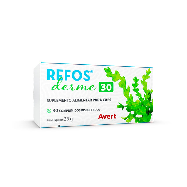 REFOS® Derme 36g – Suplemento Alimentar para Cães & Gatos (30 comprimidos)