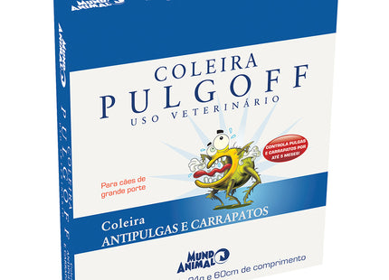 Coleira Pulgoff G – 60 cm Azul – Antipulgas e Carrapatos