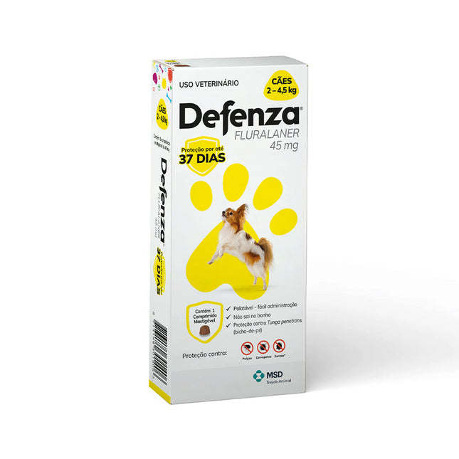 Defenza 45 mg – Comprimido Mastigável para Cães 2–4,5 kg