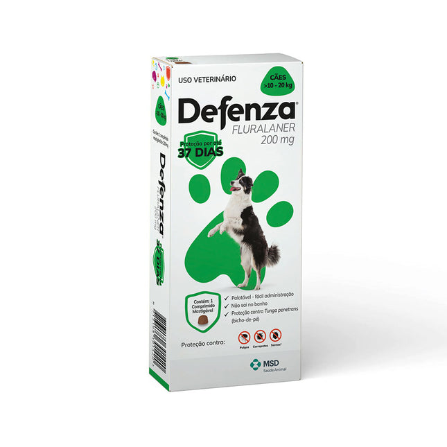 Defenza 200 mg – Comprimido Mastigável para Cães 10–20 kg