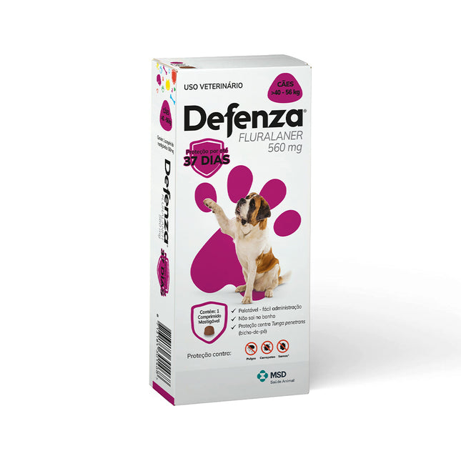 Defenza 560 mg – Comprimido Mastigável para Cães 40–56 kg