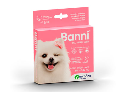 Banni® 0,32 mL – Antiparasitário Tópico para Cães de até 5 kg