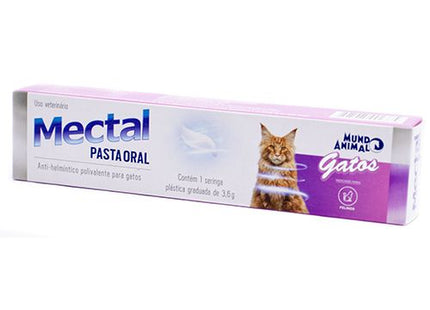 Antiparasitário Interno Mectal Pasta Oral 3,6g para Gatos