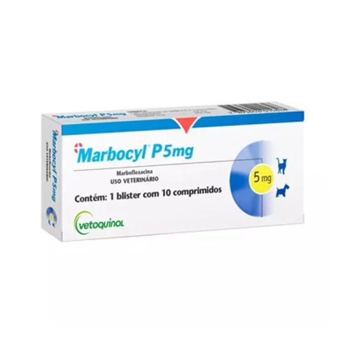 Antibiótico Inove Marbocyl 5mg para Cães