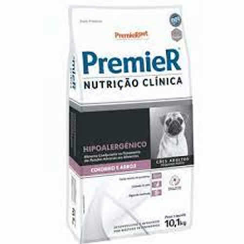 Ração Seca Premier Nutrição Clínica Hipoalergênica Cordeiro para Cachorros de Porte Pequeno