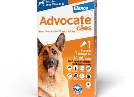 Advocate Cães 4,0 ml (25–40 kg) – pipeta única