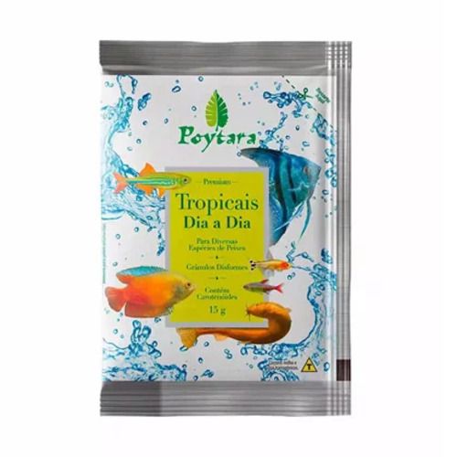 Ração Úmida Poytara Tropicais Dia a Dia para Peixes