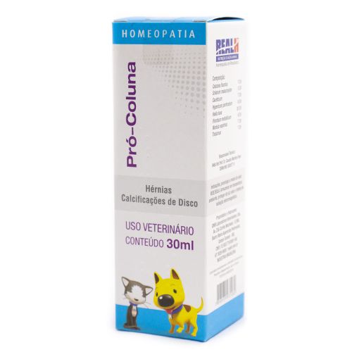 Suplemento Homeopet Pro-Coluna 30ml para Cães e Gatos