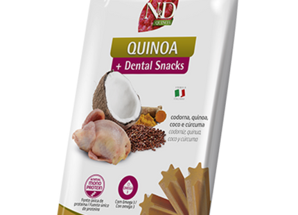 Petisco Funcional N&D Quinoa Snack Canine Codorna Adult Medium & Maxi
