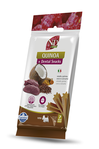 Petisco Funcional N&D Quinoa Snack Canine Veado Adult Mini