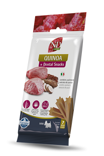 Petisco Funcional N&D Quinoa Snack Canine Yucca & Cordeiro Adult Mini