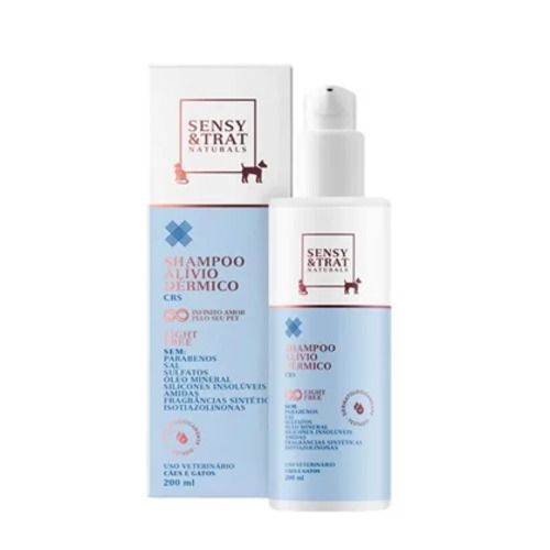Shampoo Dermatológico Ourofino Sensy&trat Alívio Dérmico para Cães e Gatos