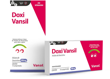 Doxi Vansil – Antibiótico Oral para Cães e Gatos (50 mg / 100 mg / 200 mg)